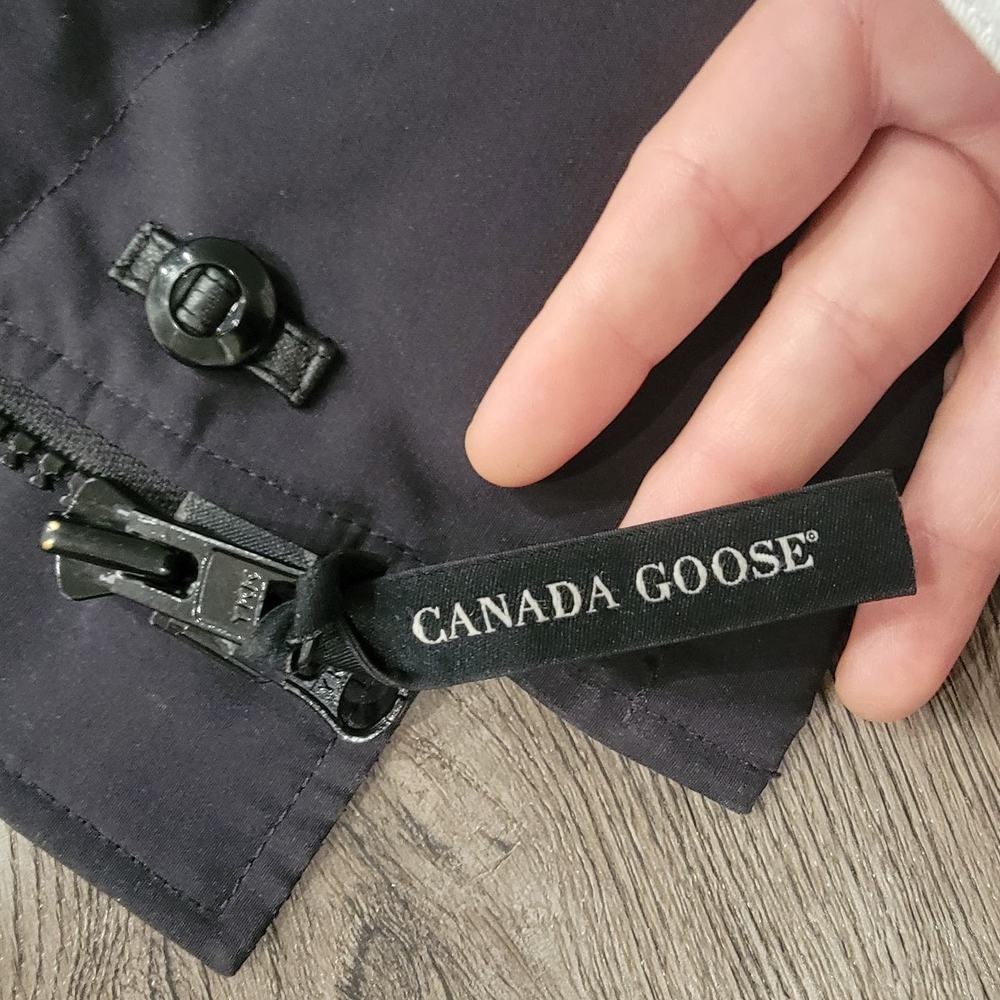 Canada Goose Long Duck Down Jacket With Hood, Small, Black (No Coyote Fur) - Picture 10 of 14